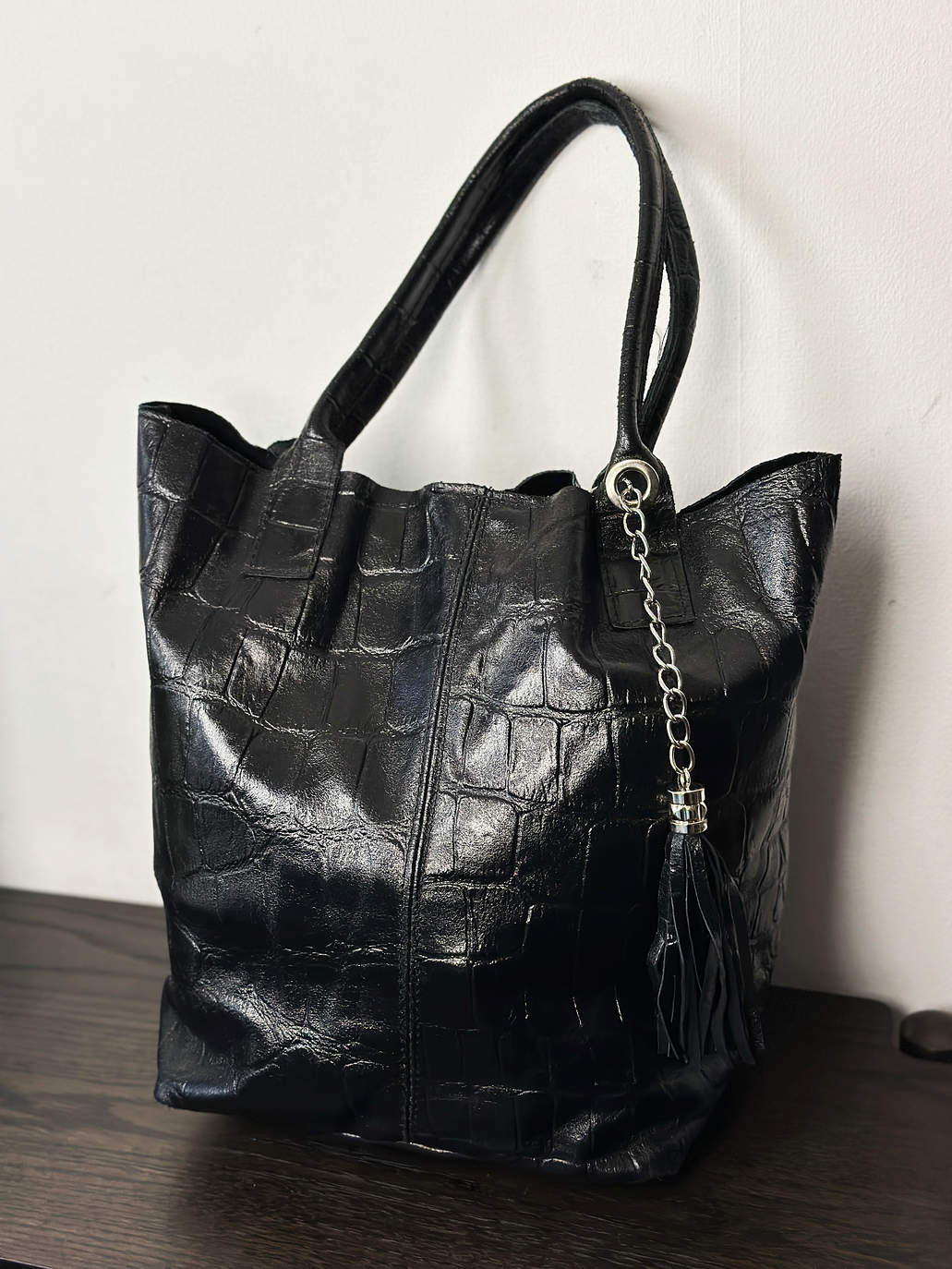 Cartera tote de cuero 1