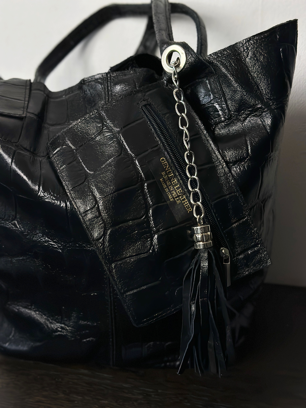 Cartera tote de cuero 4