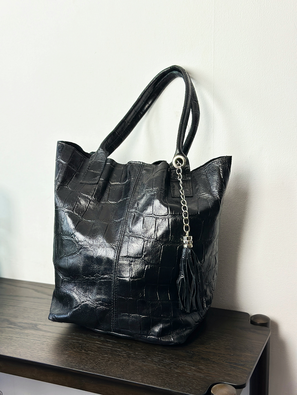 Cartera tote de cuero 7