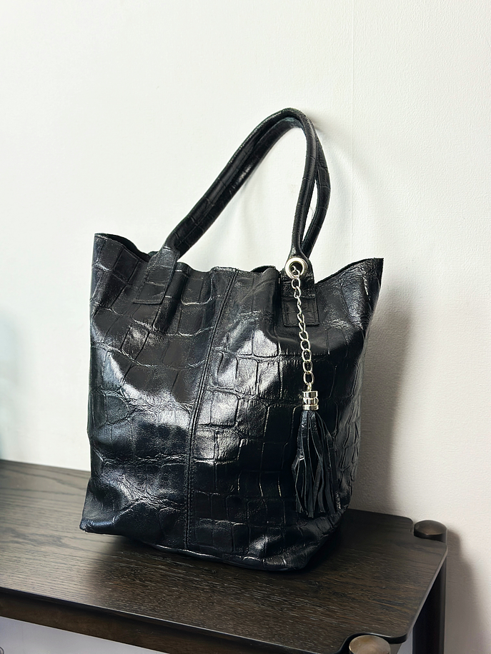 Cartera tote de cuero 7