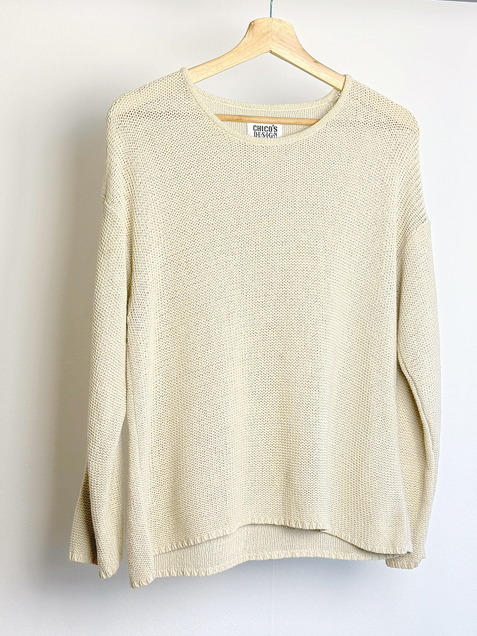 Chaleco beige seda  1