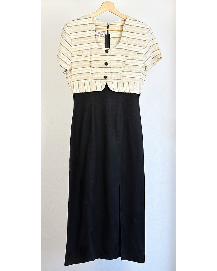 Vestido vintage de lino