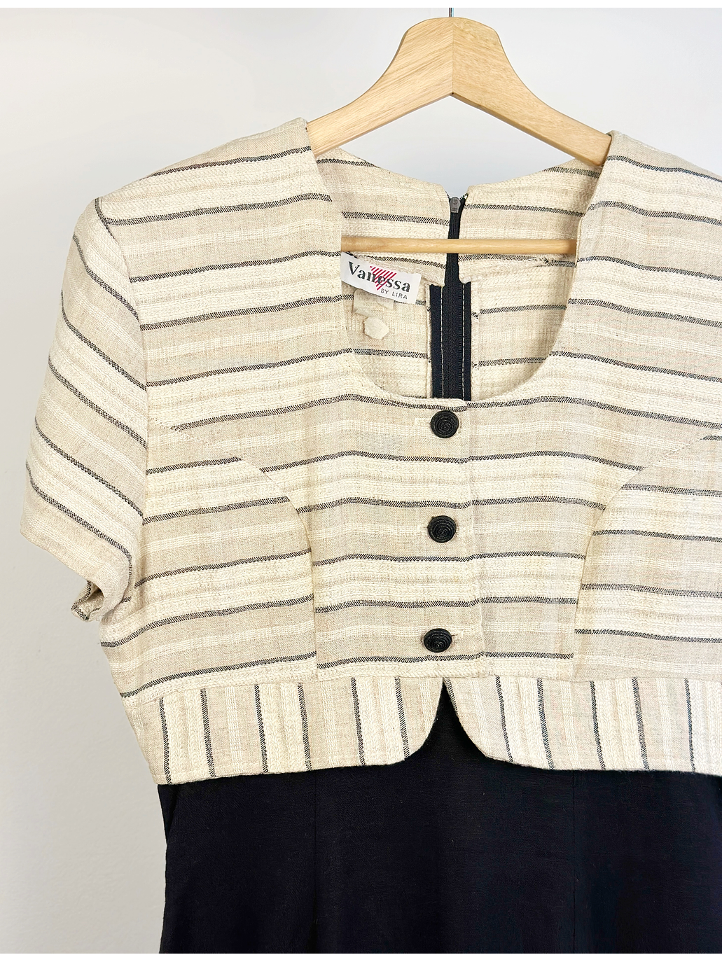 Vestido vintage de lino 3