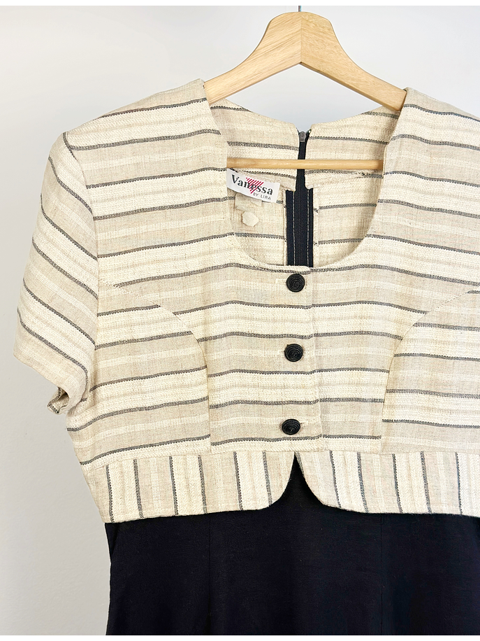 Vestido vintage de lino 3