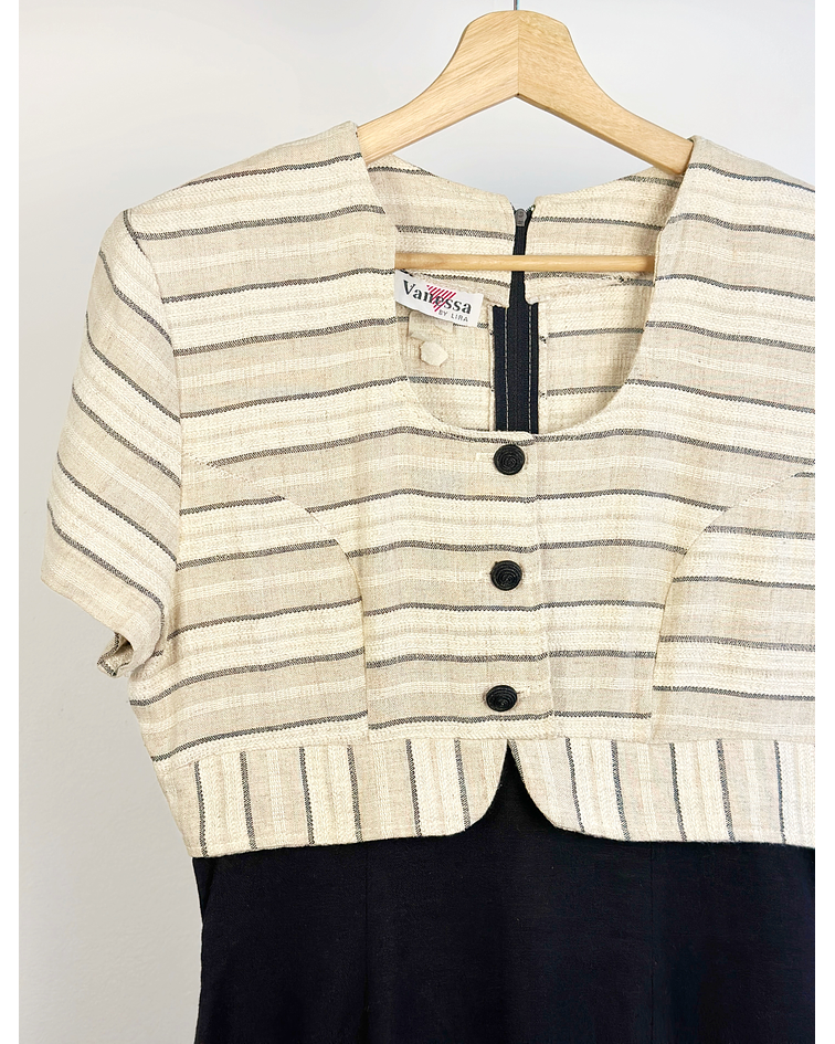 Vestido vintage de lino