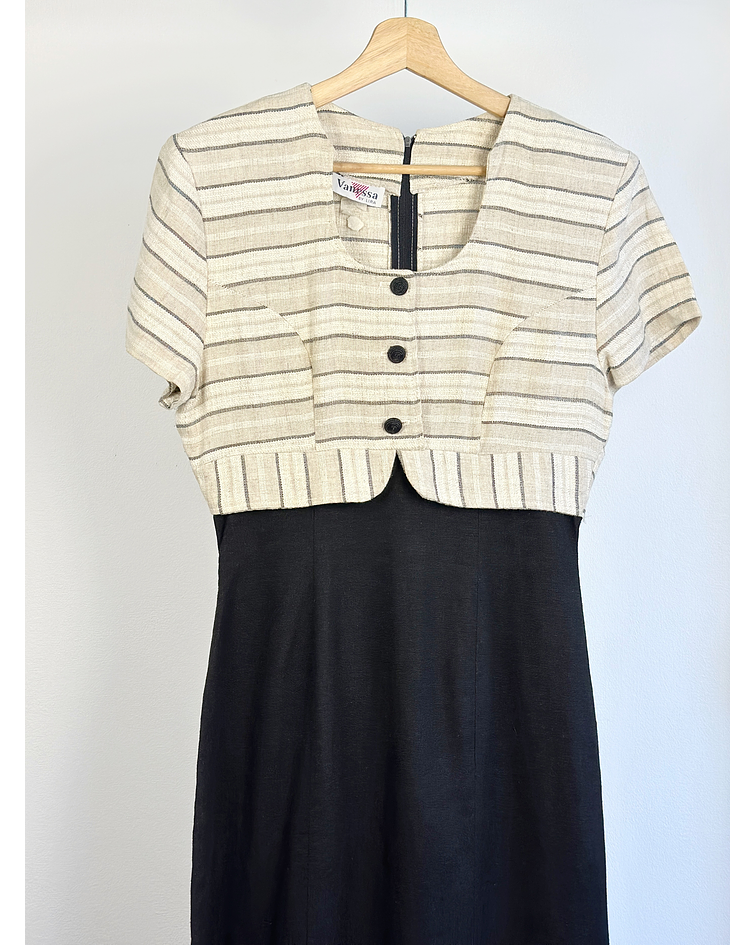 Vestido vintage de lino