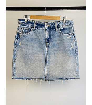 Falda de mezclilla 