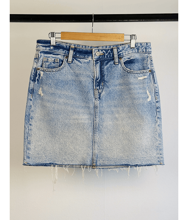 Falda de mezclilla 