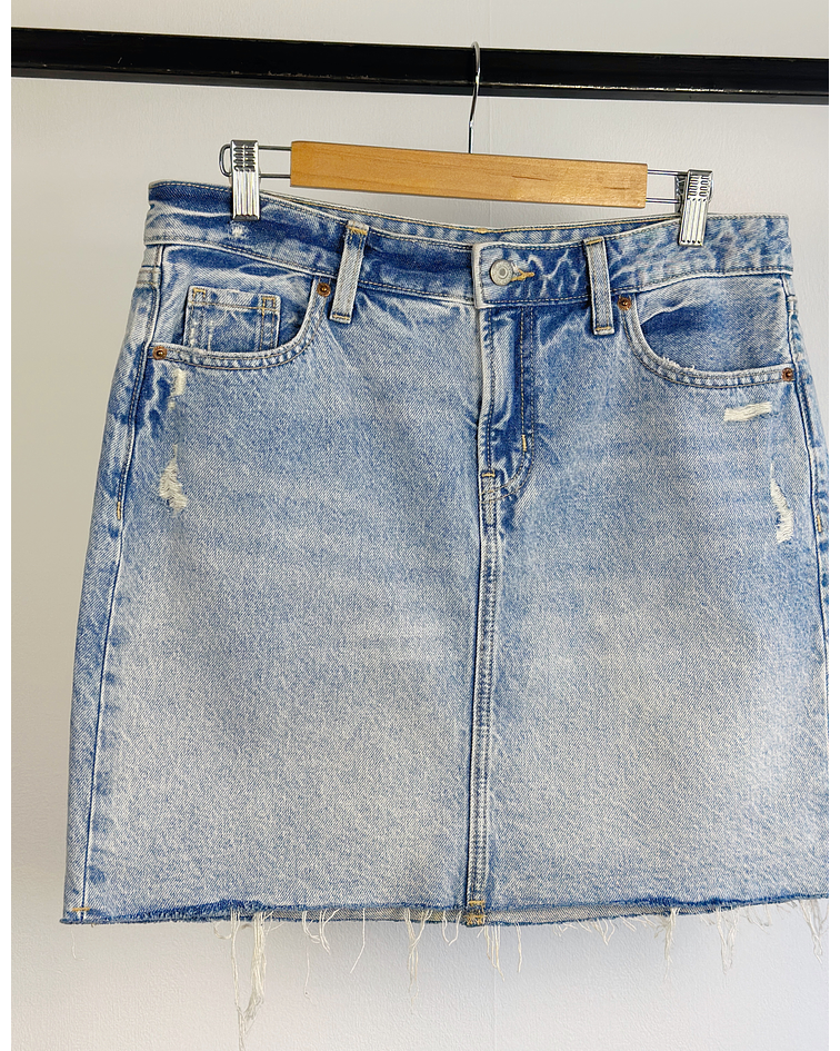 Falda de mezclilla 