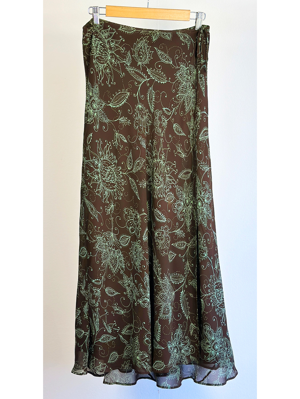 Falda de seda estampada 1