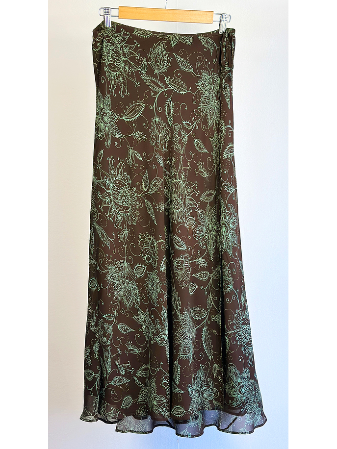 Falda de seda estampada 1