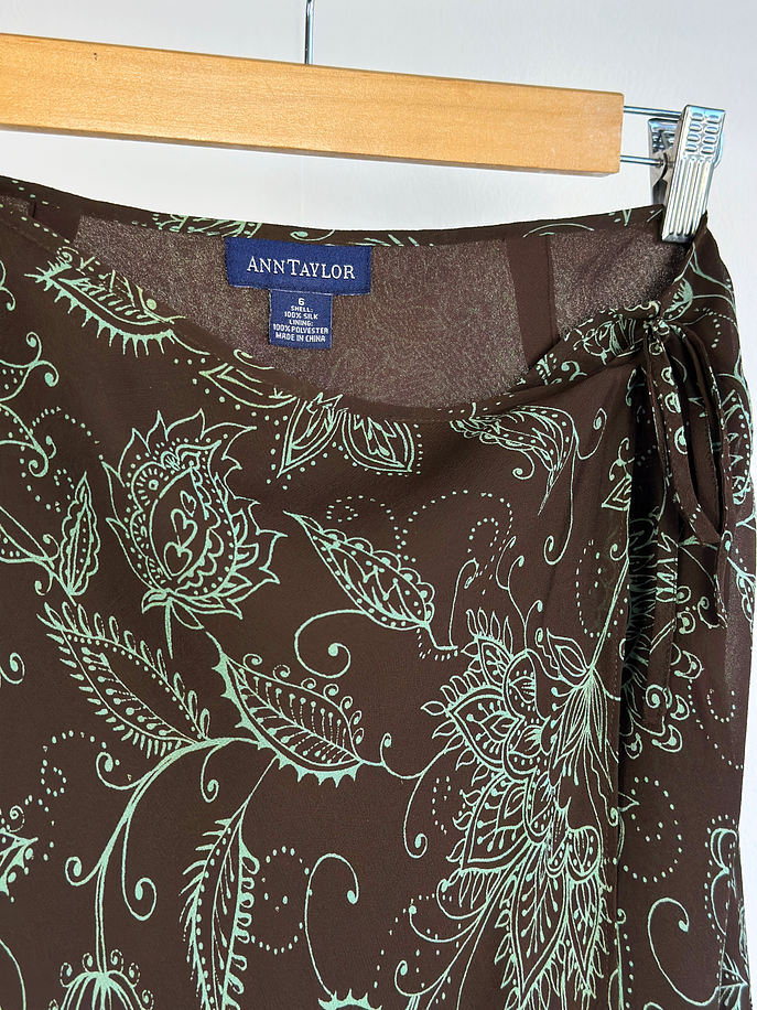 Falda de seda estampada 4