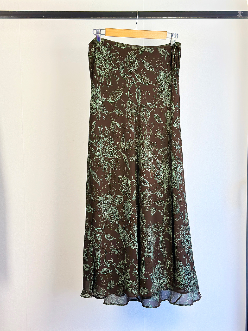 Falda de seda estampada 5