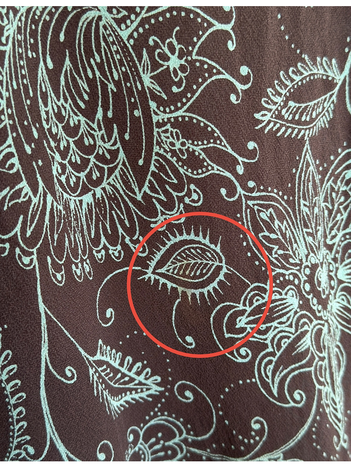 Falda de seda estampada 6