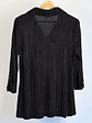 Polera negra plisada - Miniatura 3