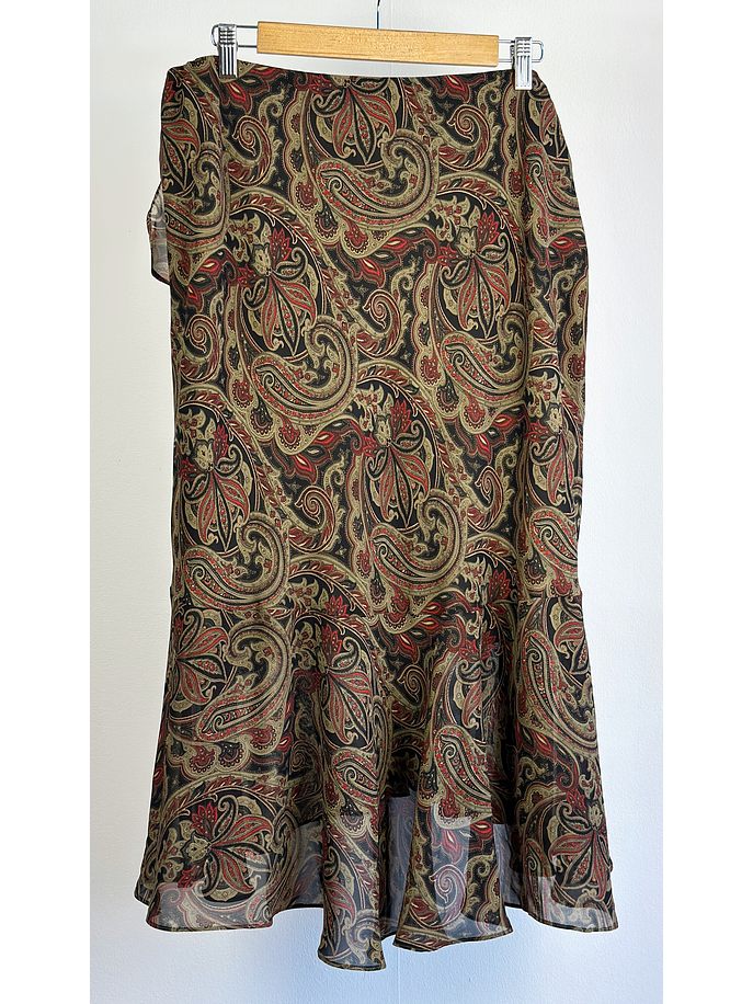 Falda vuelos estampada 6