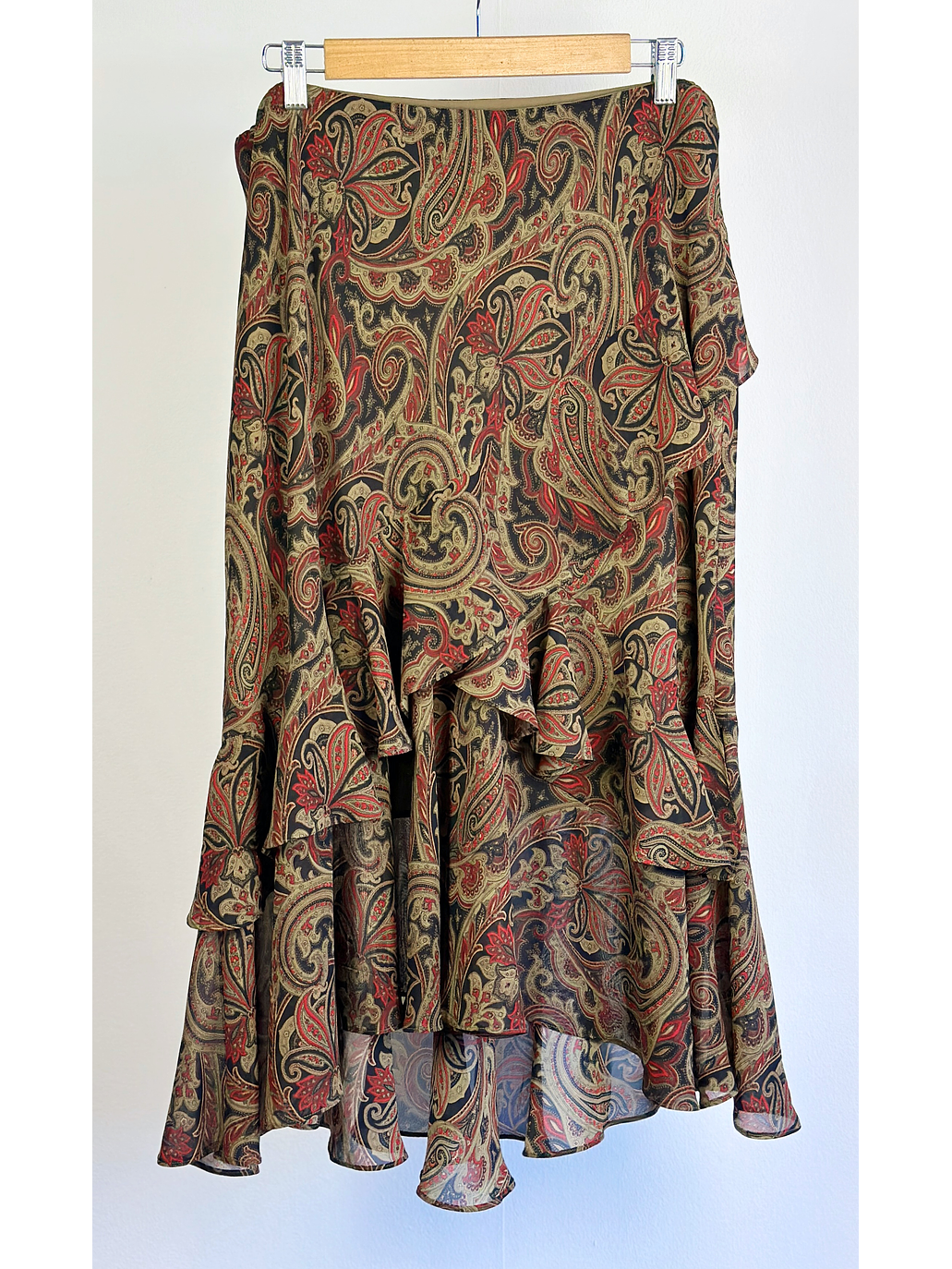 Falda vuelos estampada 1