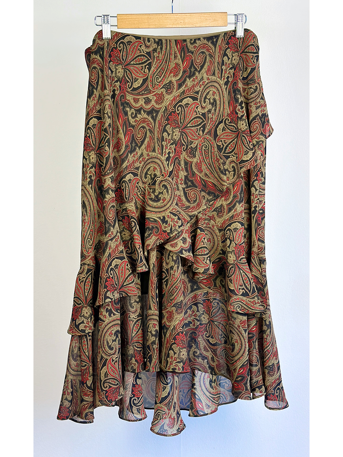 Falda vuelos estampada 3