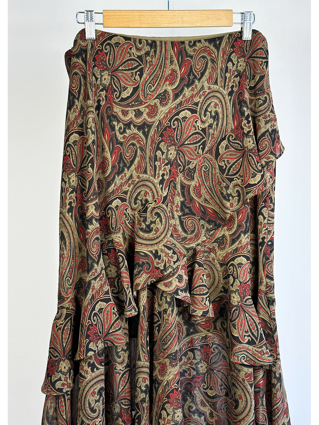 Falda vuelos estampada 2