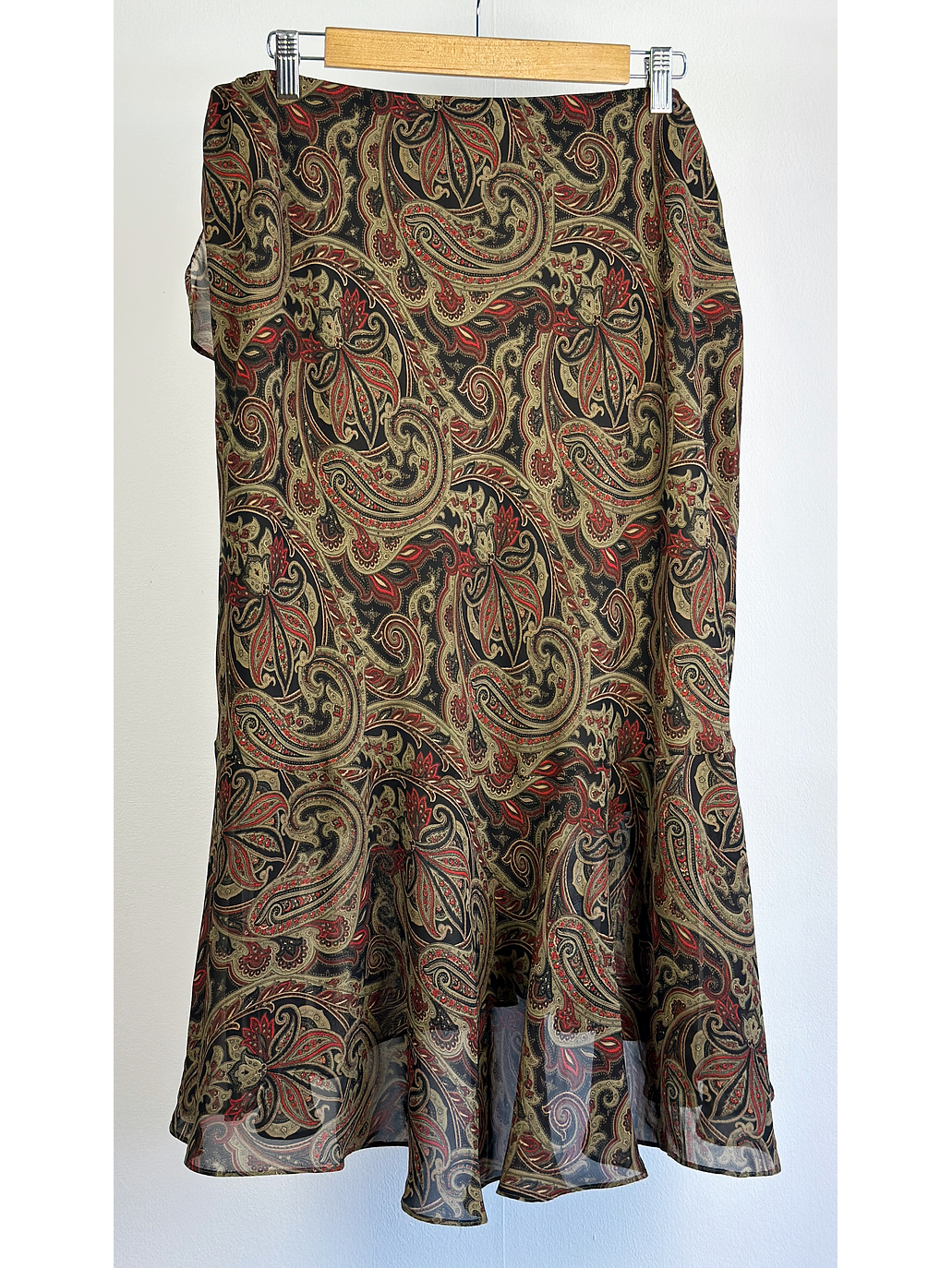 Falda vuelos estampada 4