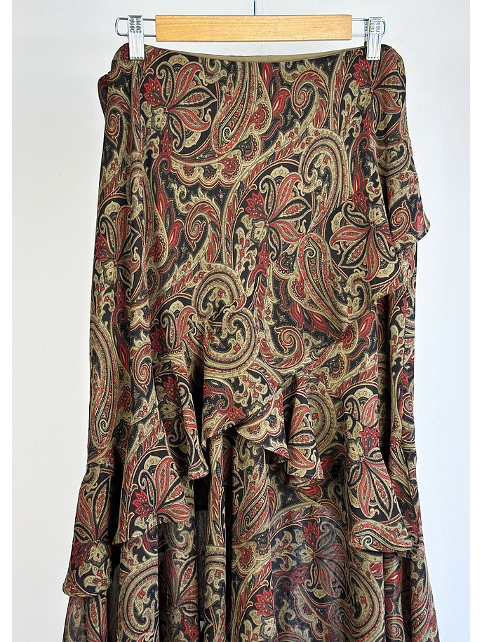 Falda vuelos estampada 5