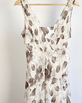 Vestido de seda floreado 