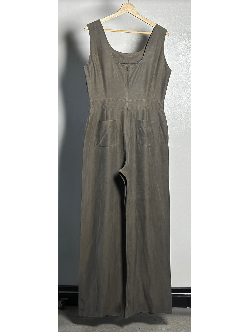 Enterito plomo vintage lino y seda 4