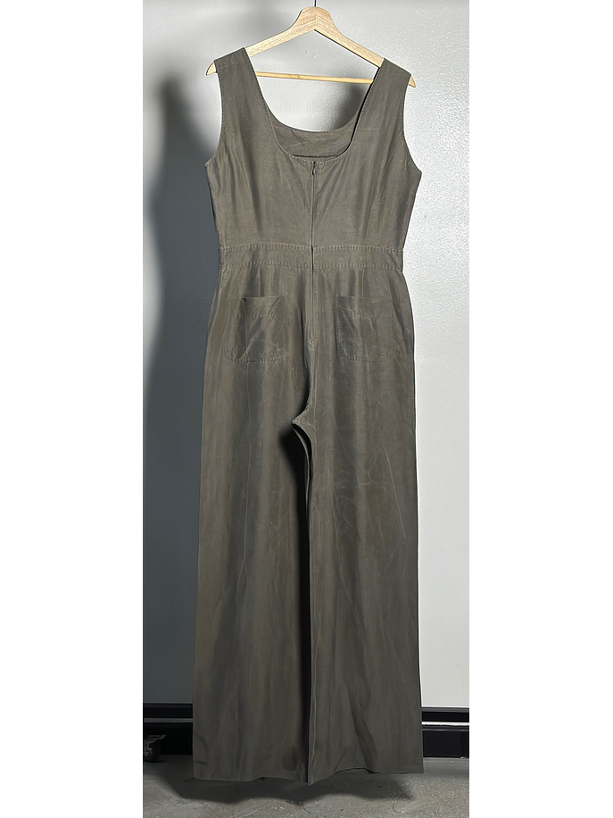 Enterito plomo vintage lino y seda 4