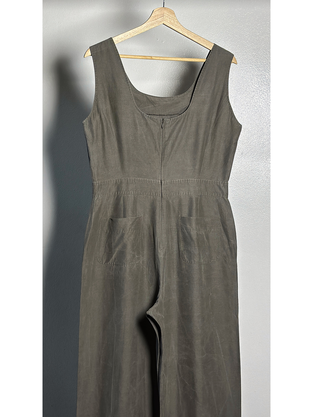 Enterito plomo vintage lino y seda 5