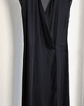 Vestido de seda negro