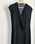 Vestido de seda negro