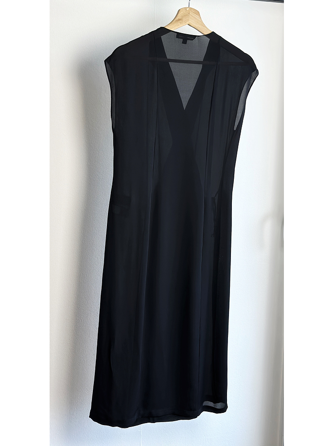 Vestido de seda negro 4