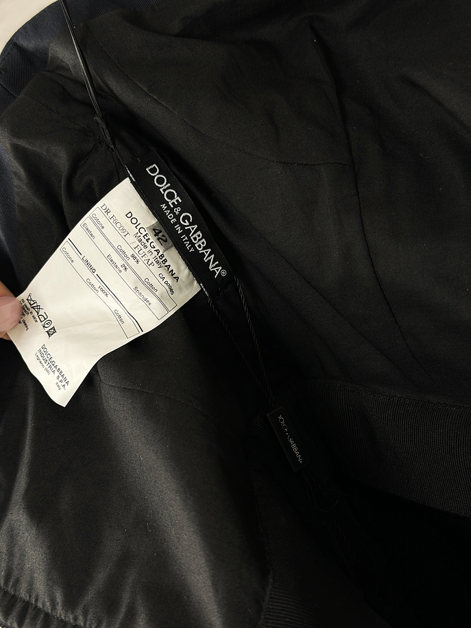 Vestido azul marino strapless 6