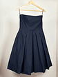 Vestido azul marino strapless - Miniatura 5