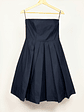 Vestido azul marino strapless - Miniatura 1