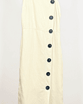 Vestido de lino crema