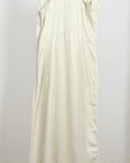 Vestido de lino crema