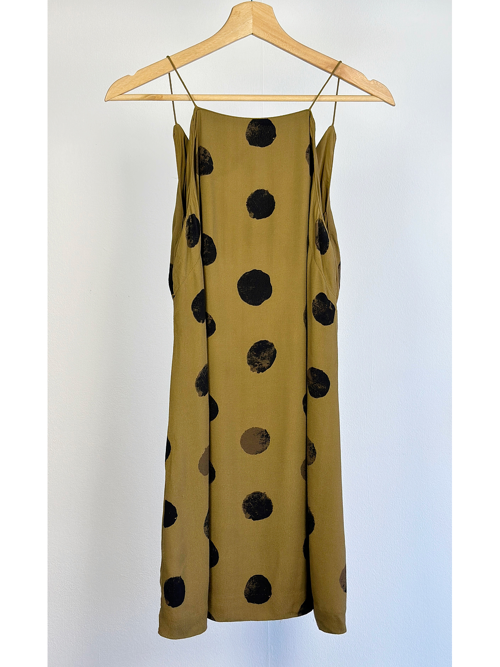 Vestido verde lunares 1