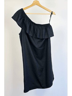 Vestido negro asimétrico 