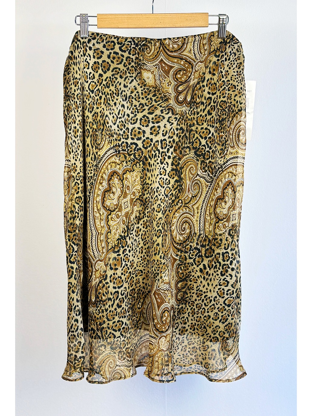 Falda seda animal print  1
