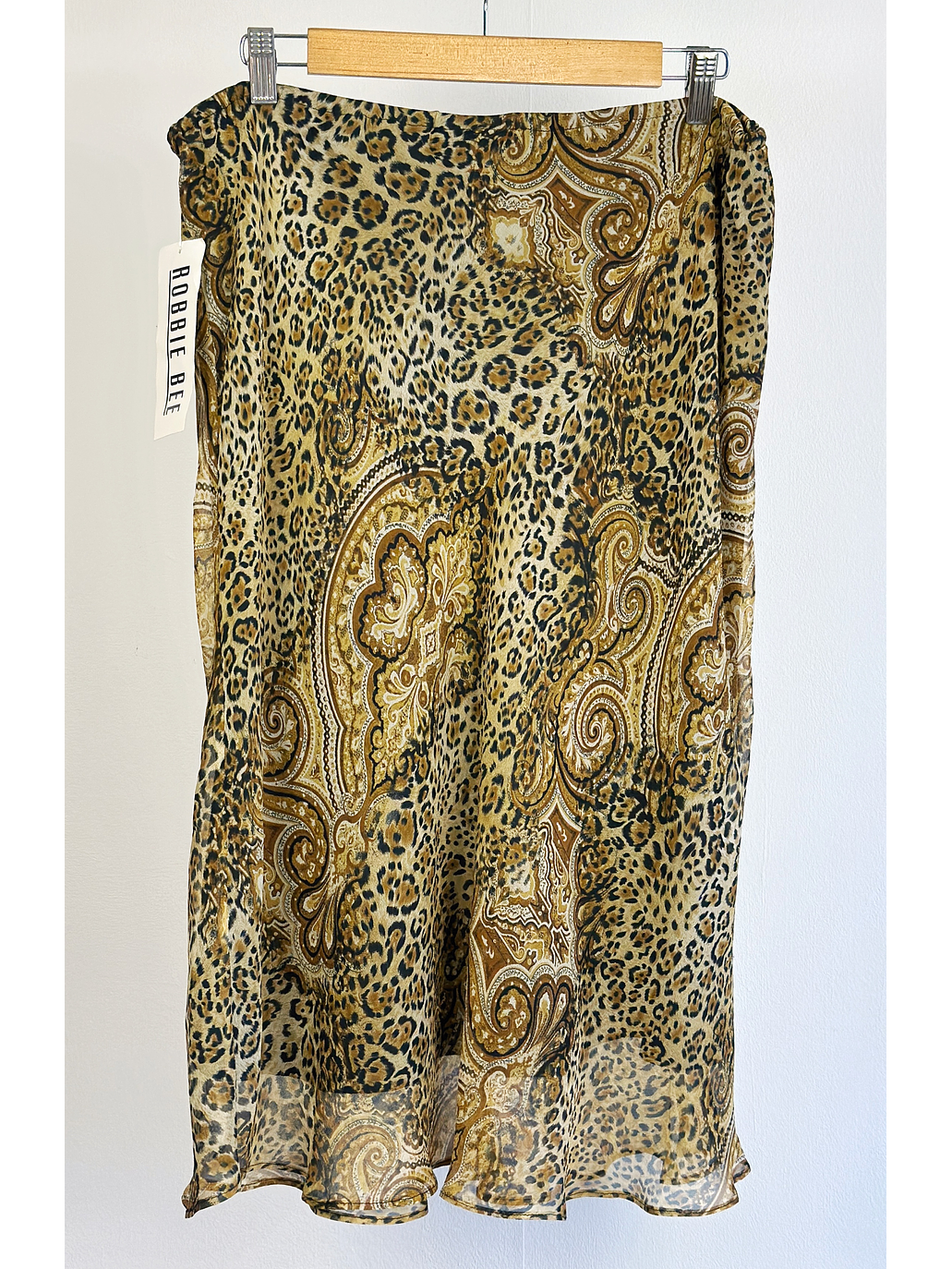 Falda seda animal print  2