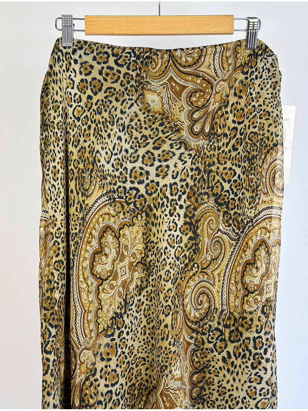 Falda seda animal print  3