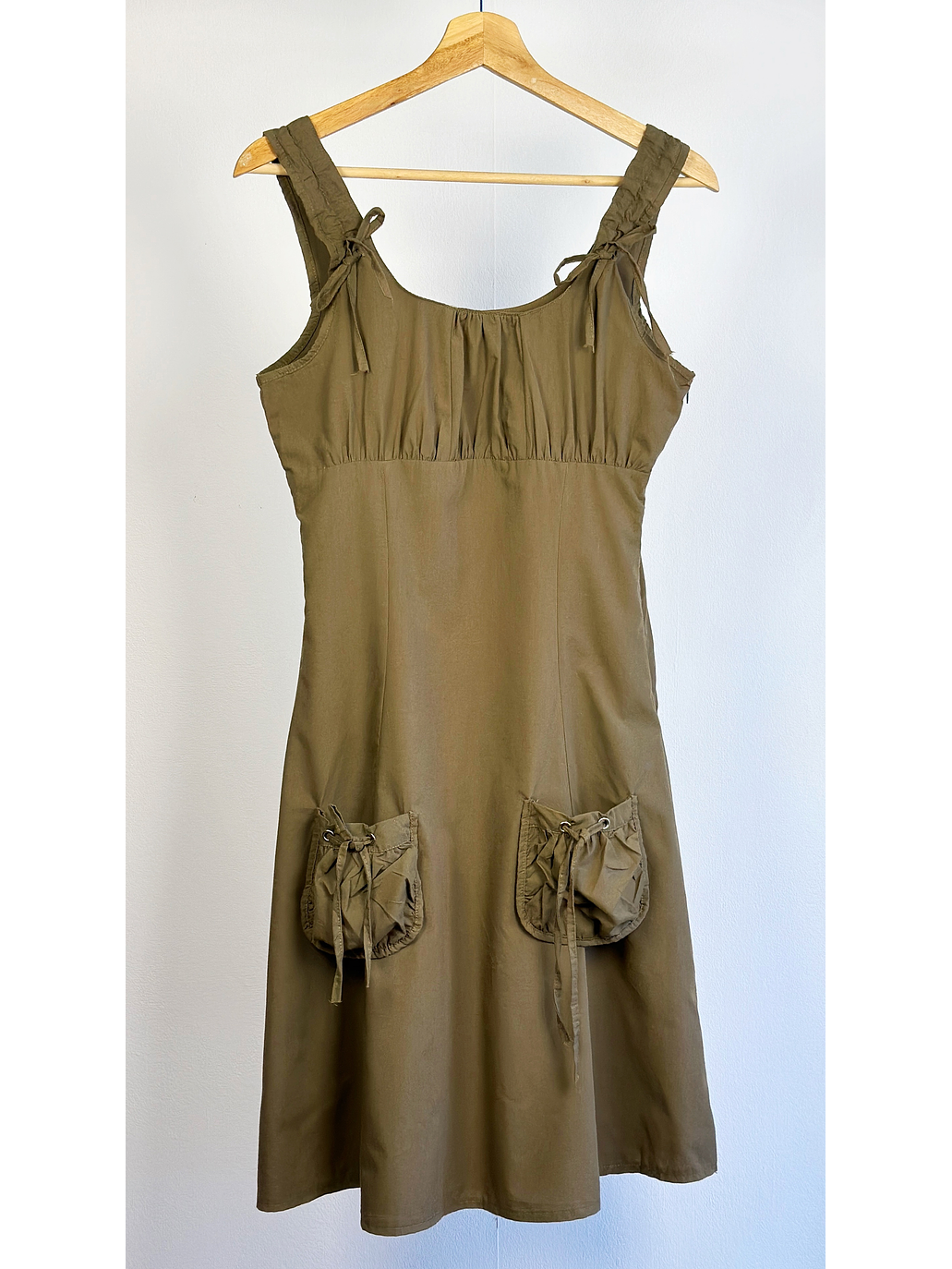 Vestido verde militar  1