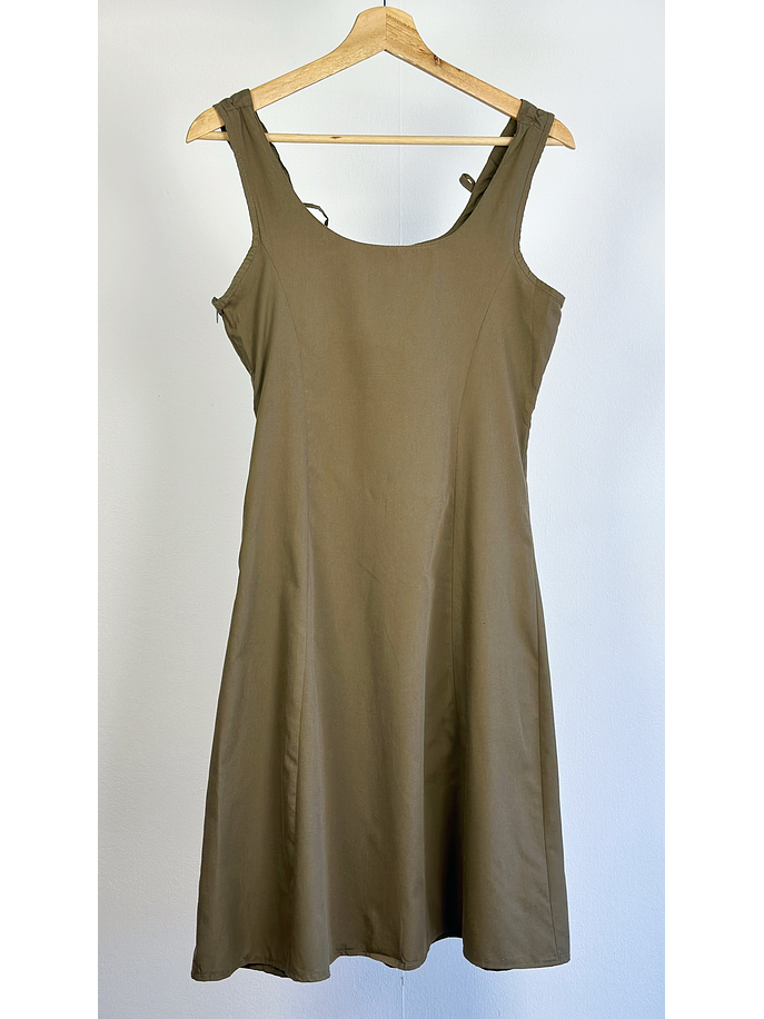 Vestido verde militar  2