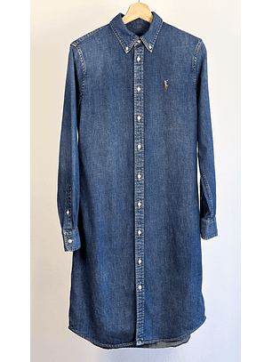 Vestido mezclilla abotonado