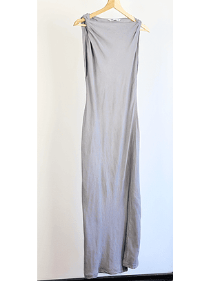 Vestido gris largo