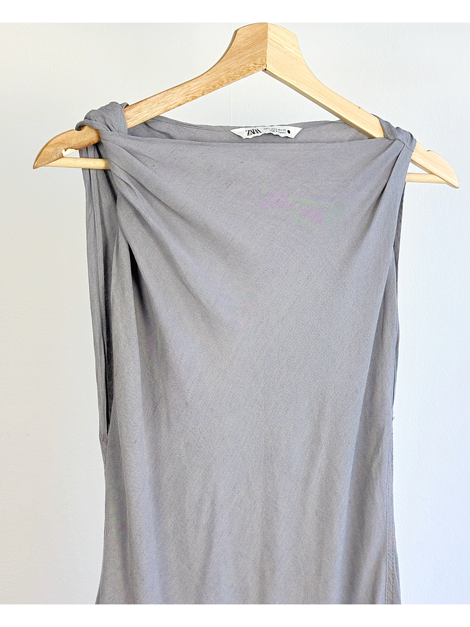 Vestido gris largo 3