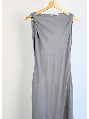 Vestido gris largo