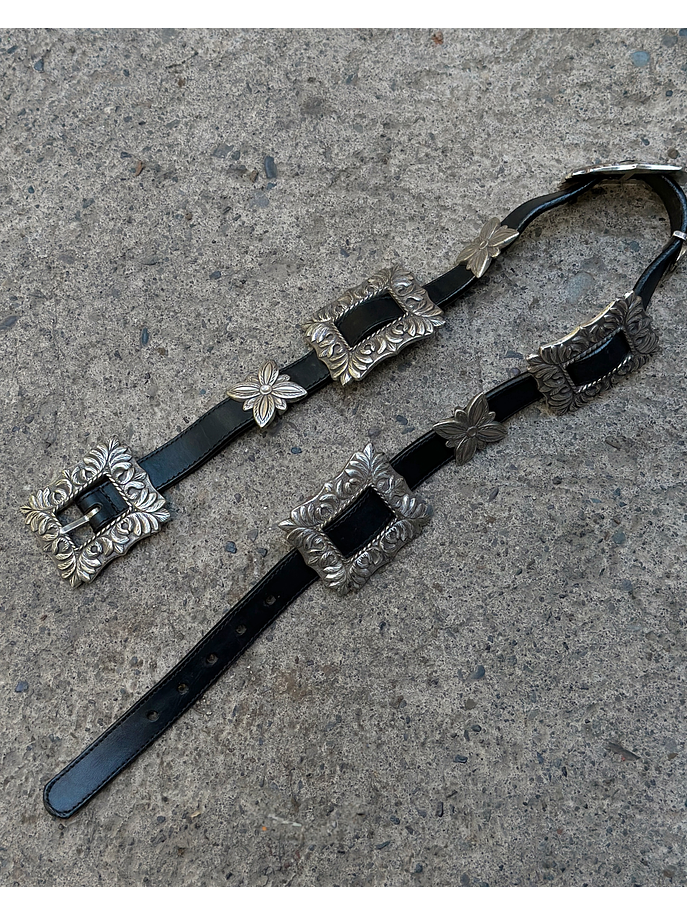 Cinturón de cuero negro 1