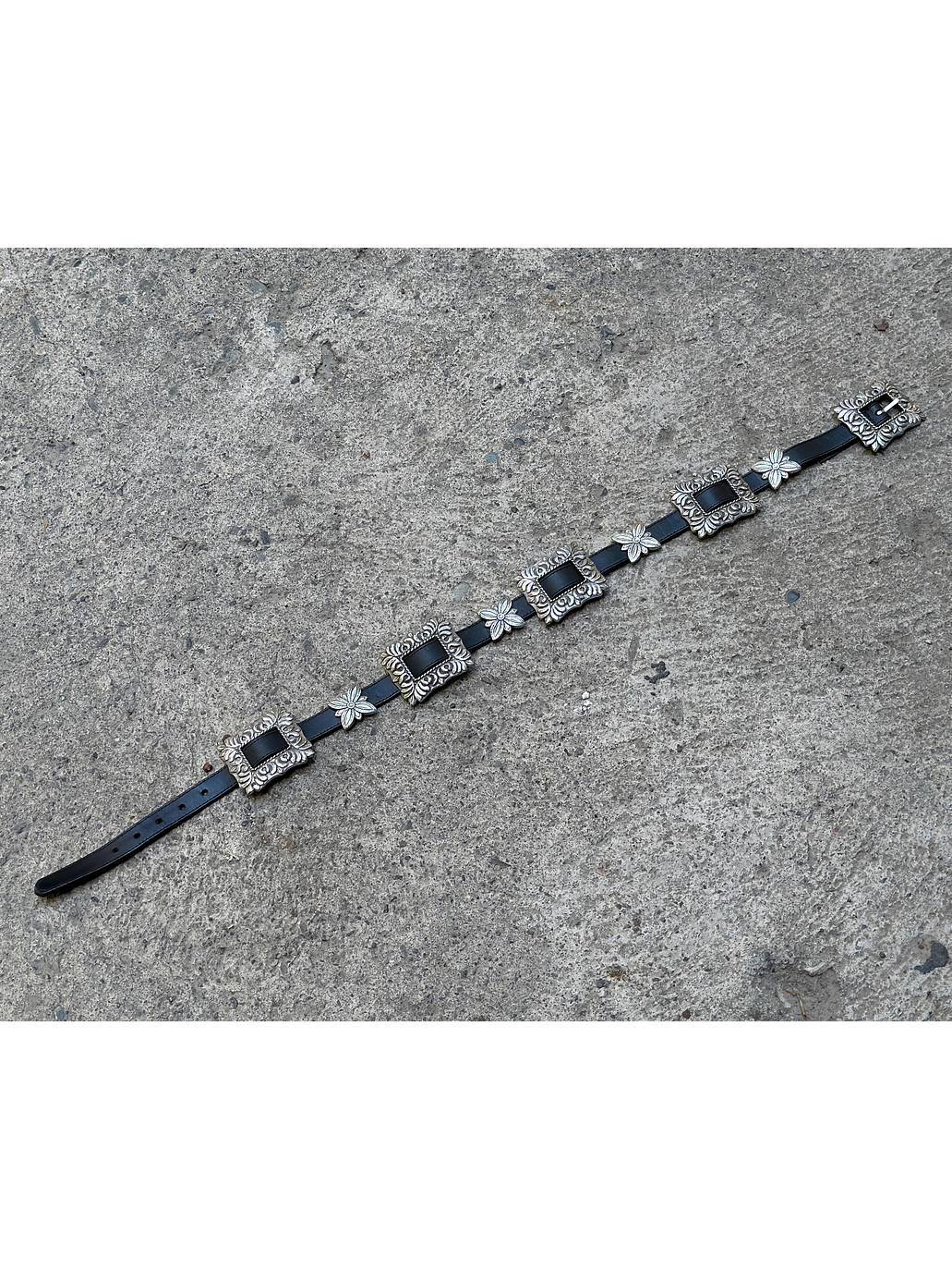 Cinturón de cuero negro 2